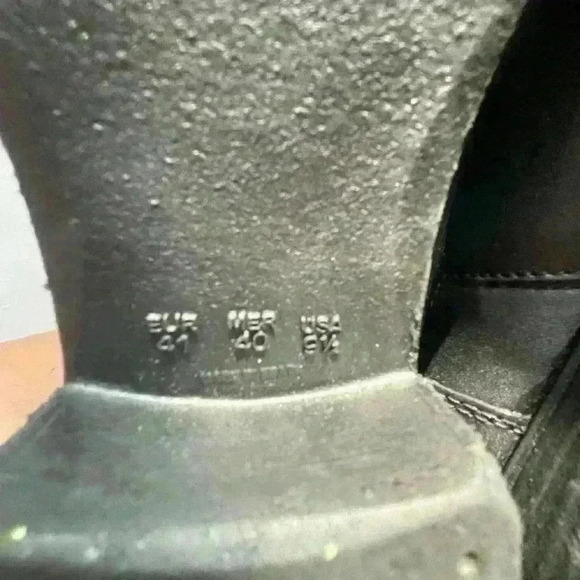 Sandro Moscoloni Women's Leather Rubber Sole Side Zipper Brandy Bootie 9.5 - Picture 12 of 14